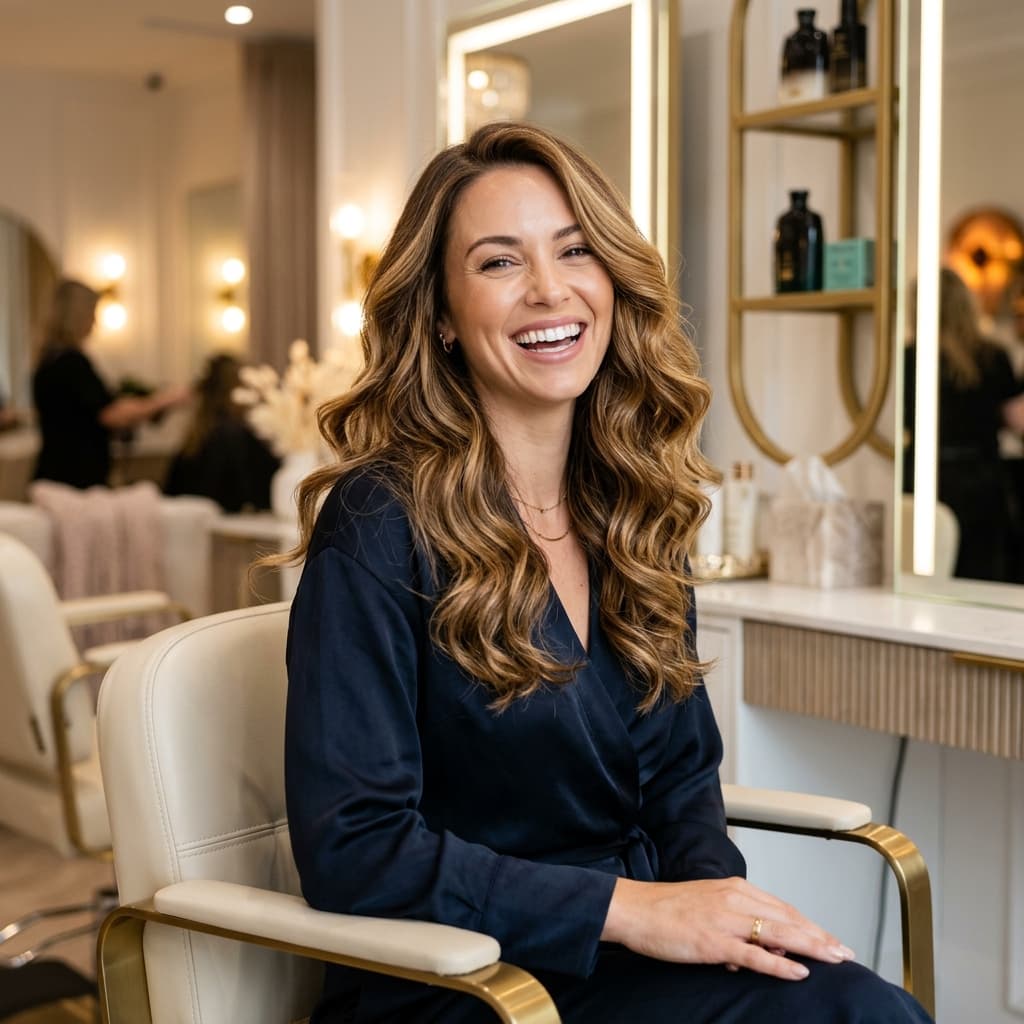 Satisfied Salon Client