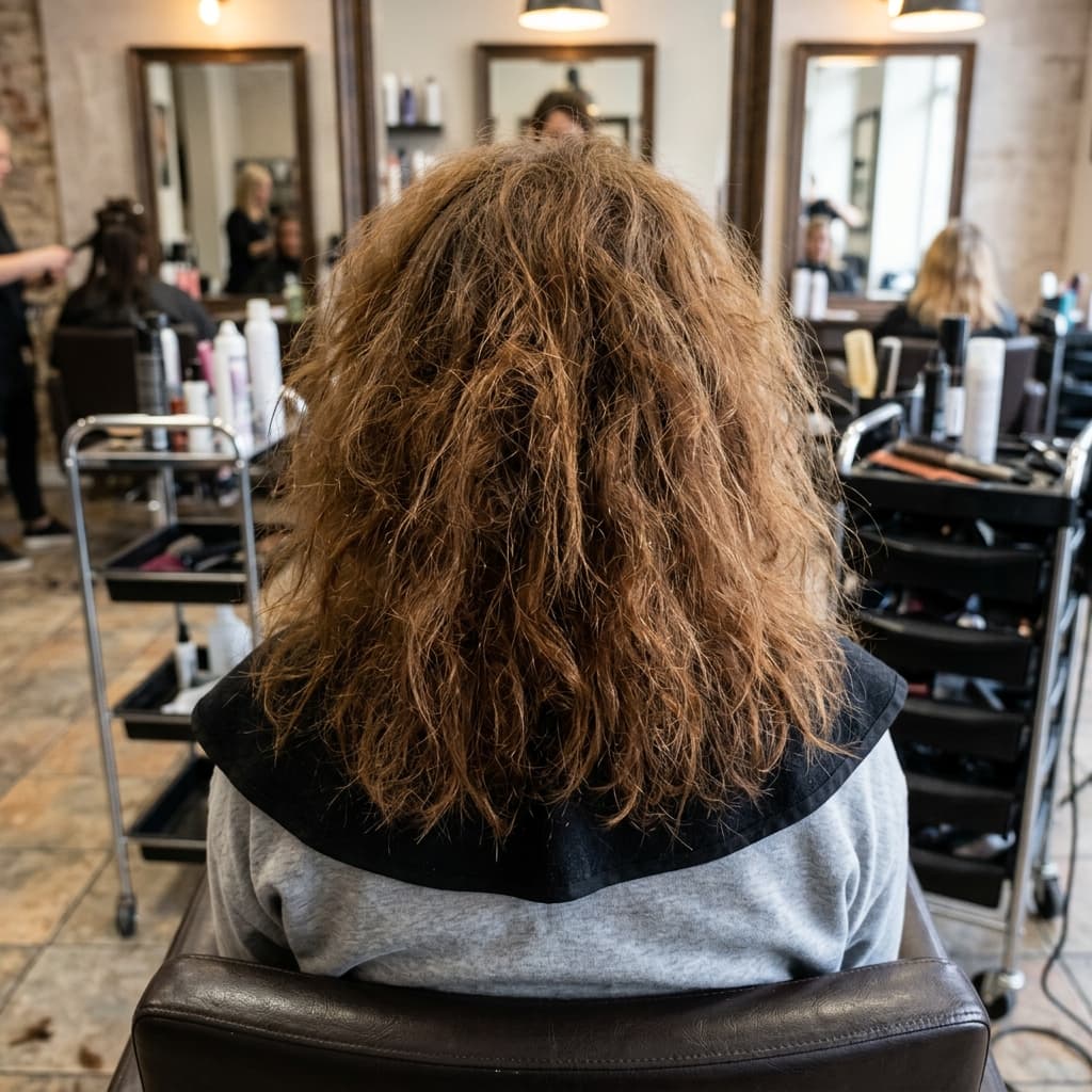 Transformation Hair Setting Before